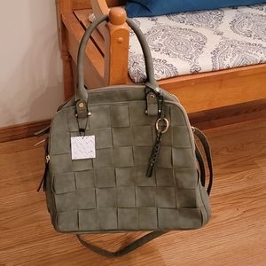 Olive Green VR NYC satchel purse
